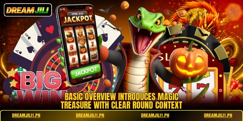 Basic overview introduces Magic Treasure with clear round context Basic overview introduces Magic Treasure with clear round context