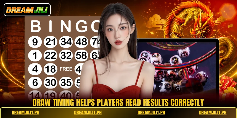 Draw timing helps players read results correctly